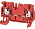 Terminal Block, Clamp, 2 Poles, 800V, 24A, 2.5mm², Red, Pack of 100 pieces